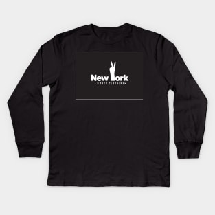 NEWYORK FU Kids Long Sleeve T-Shirt